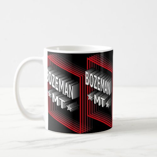 Retro Vaporwave Bozeman Montana MT  Coffee Mug