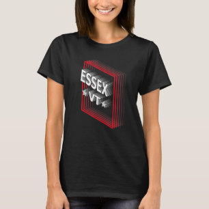 Retro Vaporwave Essex Vermont VT T-Shirt