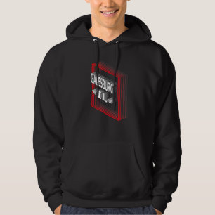 Retro Vaporwave Galesburg Illinois IL Hoodie