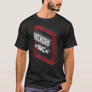 Retro Vaporwave Hickory North Carolina NC T-Shirt