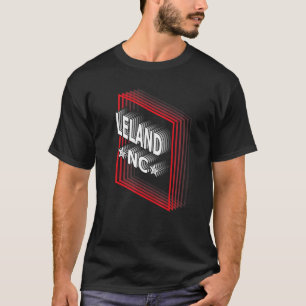 Retro Vaporwave Leland North Carolina NC T-Shirt