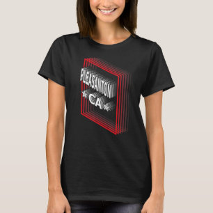 Retro Vaporwave Pleasanton California CA T-Shirt