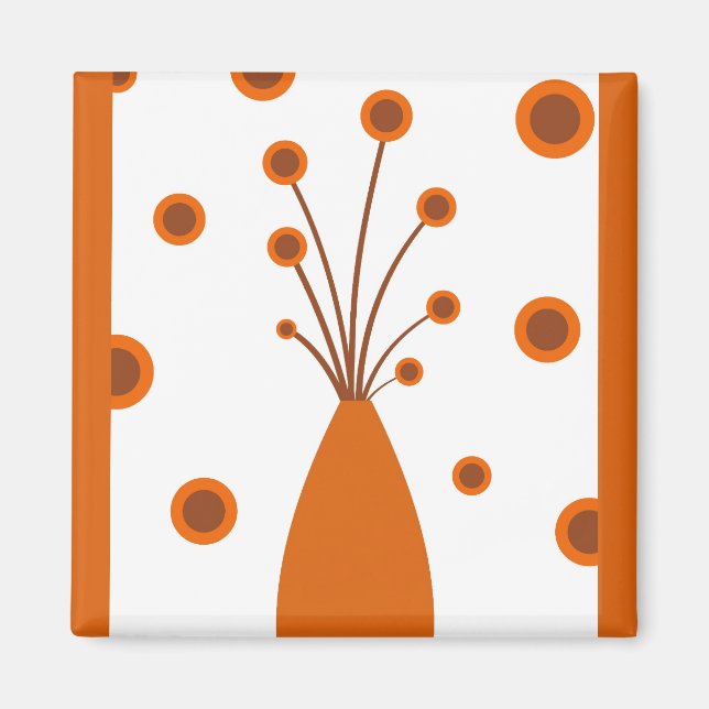 Retro vase - Magnet (Front)