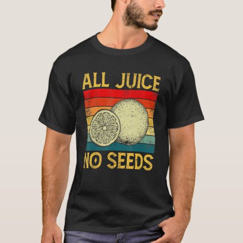 Retro  Vasectomy All Juice No Seed 80s 90s Vintage T_Shirt