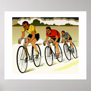 Retro vector art: the race poster