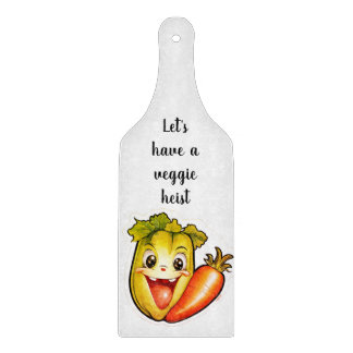 Retro veggies cutting board