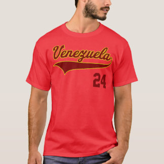 Retro Venezuela Baseball Vinotinto Beisbol 24 T-Shirt