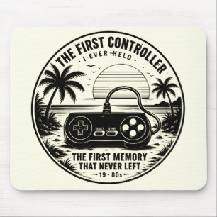 Retro ventage gamers design mouse pad