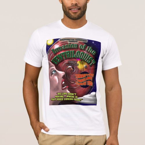 Retro Ventriloquist Sifi Movie Poster T_Shirt