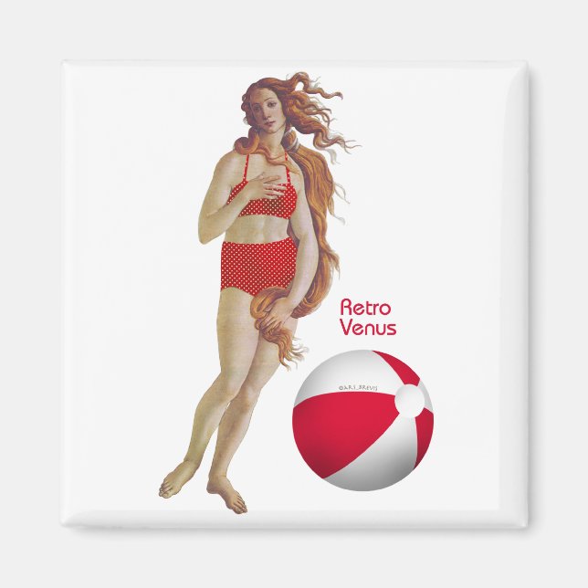Retro Venus Magnet (Front)