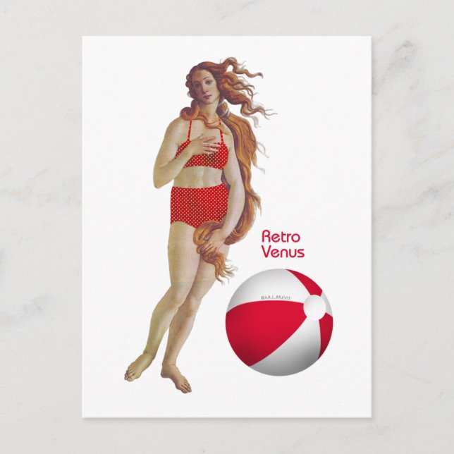 Retro Venus Postcard (Front)