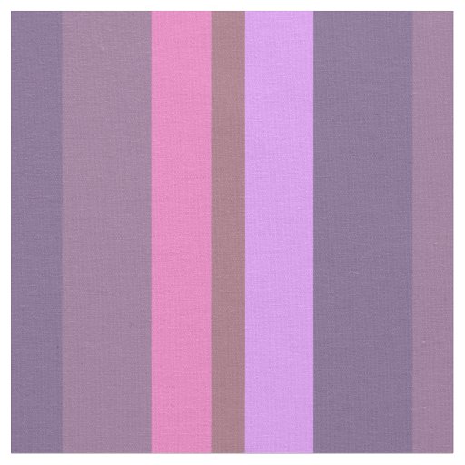Retro Vertical Stripes Eggplant, Mauve & pink Fabric