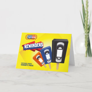 Retro VHS Ice-Pop package Parody Card