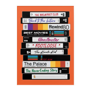 Retro VHS Movie Design Acrylic Print