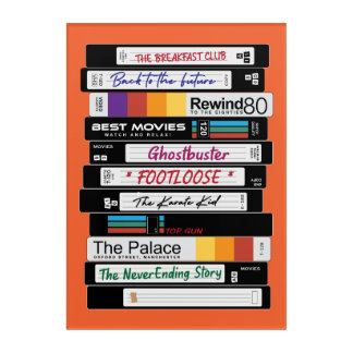 Retro VHS Movie Design Acrylic Print