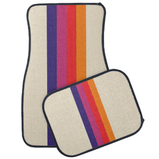 Retro VHS stripe Car Floor Mat