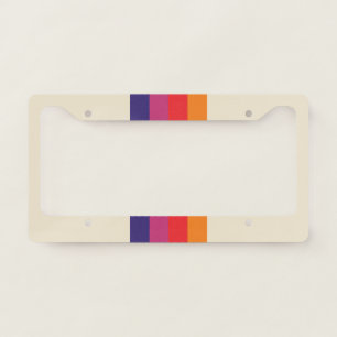Retro VHS stripe License Plate Frame