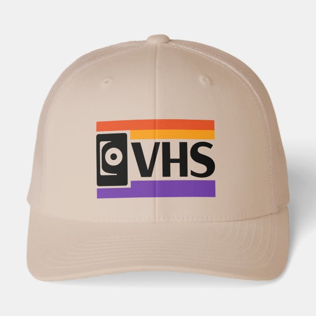 Retro VHS Symbol Hat | 80s 90s Nostalgia (Front)