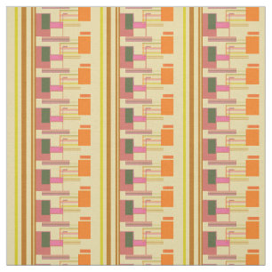 Retro Vibe Geometric Type Pattern (any color!) Fabric