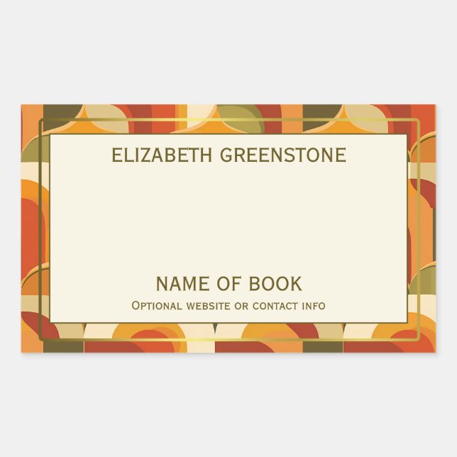 Retro Vibes Author Signature Bookplate (Front)