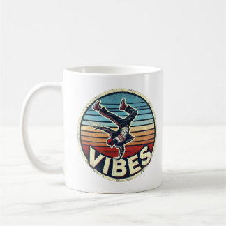 Retro Vibes: Breakdancer in Action T-Shirt Coffee Mug