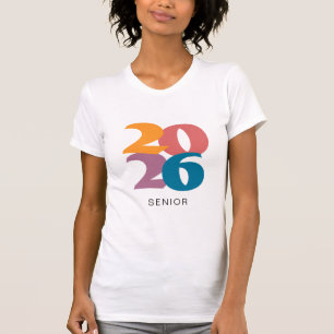 Retro Vibes Graduation 2026 Senior Personalized T-Shirt