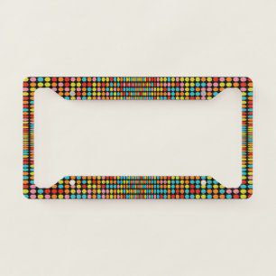 Retro Vibes License Plate Frame