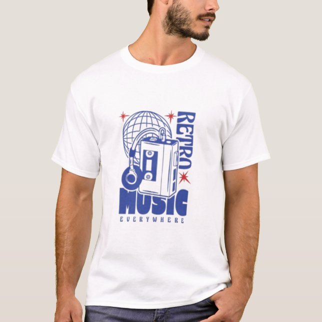 🎵 "Retro Vibes Only" T-Shirt (Front)