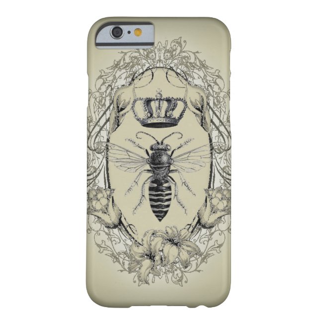 retro Victorian Bee Queen crown Fashion iPhone 6 c Case-Mate iPhone Case (Back)