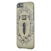 retro Victorian Bee Queen crown Fashion iPhone 6 c Case-Mate iPhone Case (Back Left)