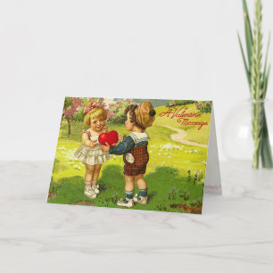 Retro Victorian Valentine's Day Card
