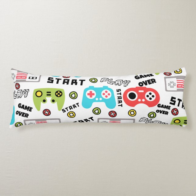 Retro Video Game Body Pillow (Front)