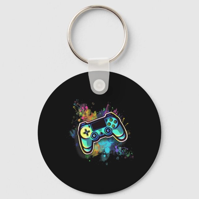 Retro Video Game Controller For Men1  Keychain (Front)
