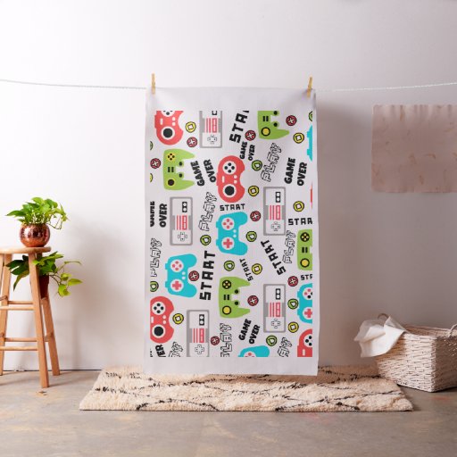 Retro Video Game Fabric