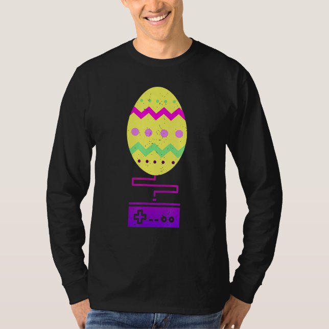 Retro Video Game Gamer Easter Egg Cool T-Shirt (Front)