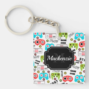 Retro Video Game Keychain