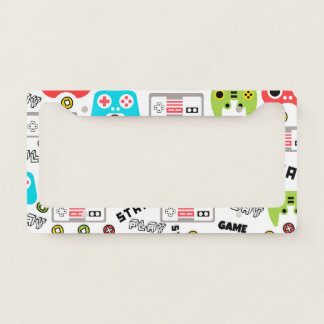 Retro Video Game License Plate Frame