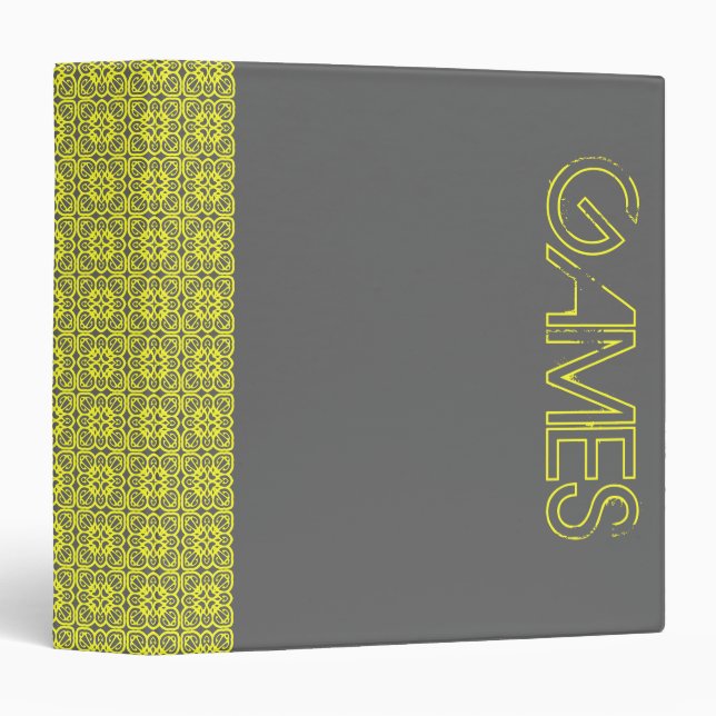 Retro VIDEO GAME Oranizer Custom CD / DVD Album 3 Ring Binder (Front/Spine)