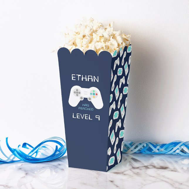 Retro Video Game Theme Personalized Birthday Favor Boxes (Creator Uploaded)