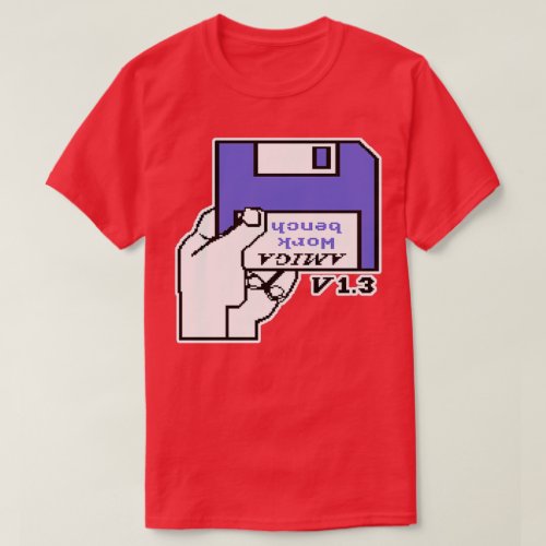 Commodore Amiga Workbench Disk Red T-shirt