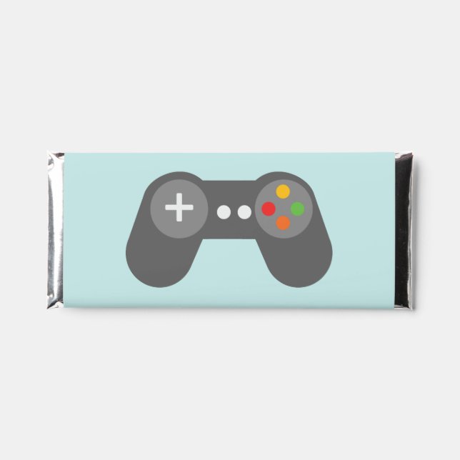 Retro Video Games Themed Kids Birthday Party Hershey Bar Favors (Front)