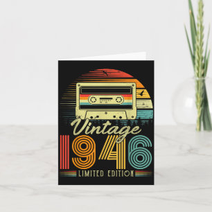 Retro Vintage 1946 Limited Edition 80 Years Old Bi Card