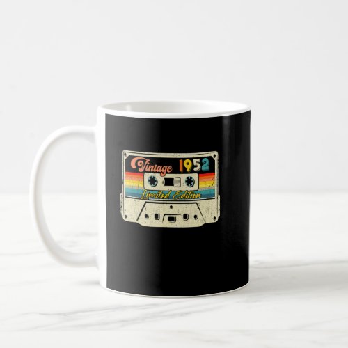 Retro Vintage 1952 Cassette Tape   Birthday  Coffee Mug