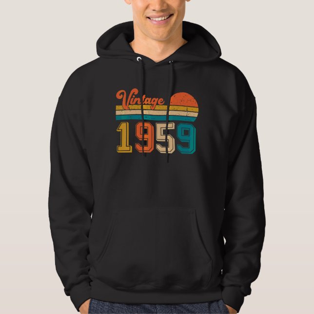 Retro Vintage 1959 Hoodie (Front)