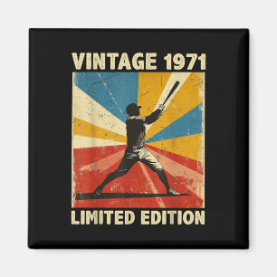Retro Vintage 1971 Baseball Lover Limited Edition Magnet