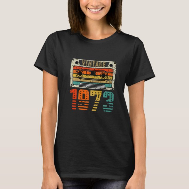 Retro Vintage 1973 49th Birthday   T-Shirt (Front)