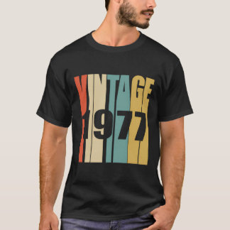 Retro Vintage 1977 Hoodie 43 Yrs Old Bday 43Rd Bir T-Shirt