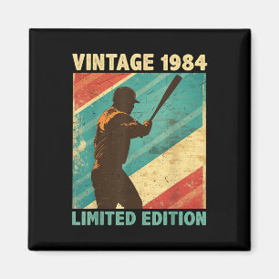Retro Vintage 1984 Baseball Lover Limited Edition Magnet