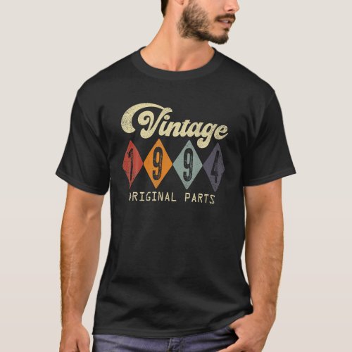 Retro Vintage 1994 Made In 1994 30 Years Old 30th T_Shirt
