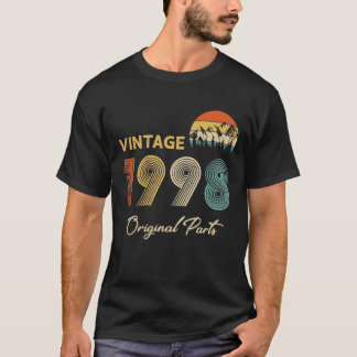 Retro Vintage 1998 Original Parts Birthday T-Shirt